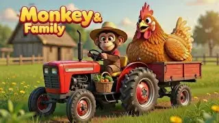 Monkey The Farmer | Hard working | Monkey with Friends| Monkey Feeds Animals Fun |Moraltale Motion 