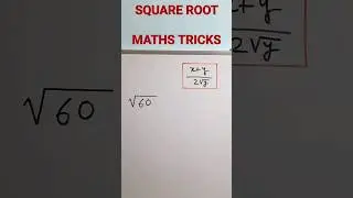 Short Tricks on Square Root #shorttricks #shorttricksmaths #shorts #viral