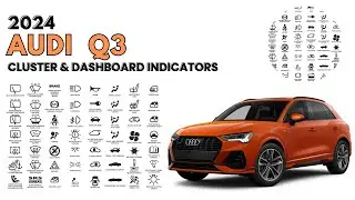 Руководство по контрольным лампам на приборной панели и блоке приборов Audi Q3 2024 года