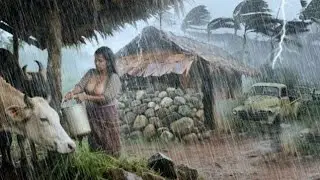 This Is Himalayan Village Life During Heavy Rainy Season | Ep- 100 Rural  Life Nepal 