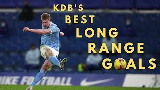 Kevin De Bruyne's Spectacular Long-Range Strikes | Best Outside the Box Goals Compilation
