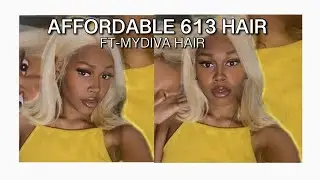 AFFORDABLE 613 HAIR REVIEW FT-MYDIVA HAIR FRONTAL+BUNDLES