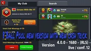 8 Ball Pool new cash trick with new version 4.0.0