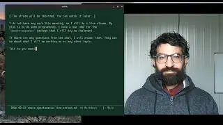 Emacs: spontaneous live stream to implement a denote-sequence feature