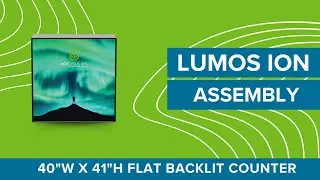 40in W x 41in H | Flat Backlit Counter  | Lumos Ion | Ace Displays