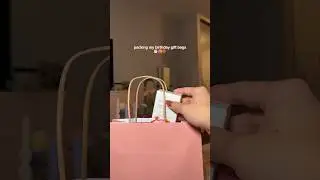 Pack my birthday gift bags with me 🛍️🎁✨ #skincareshorts