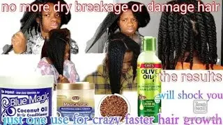 4 longer thicker hair growth results how 2 use blue magic  hair grease flaxseed ors hair moisturizer