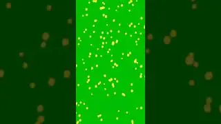 Gold Particles Overlay effects green screen