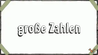 Große Zahlen - Tausend, Million, Milliarde, Billion - Mathematik (Wortschatz)