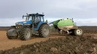 Deep Spading   Diepspitten met New Holland T7.270 en Farmax en Farmtec diepspitters.