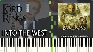 Annie Lennox - Into The West (The Lord of the Rings) Piano Cover + Synthesia Tutorial