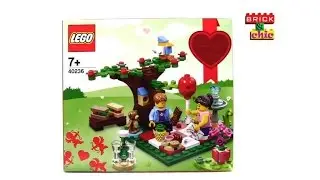 Lego Set 40236 Romantic Valentine Picnic Seasonal Speed Build