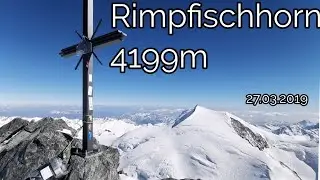 Rimpfischhorn 4199m /Saas Fee/Schweiz 27.03.2019