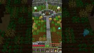 Full auto crop farmin Minecraft vanilla #minecraft #minecraftbuild #minecraftsurvival #minecraftfarm