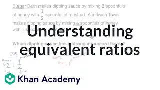 Understanding equivalent ratios