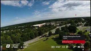 DJI racing drone flight test