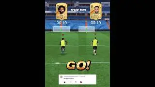 Speed Test ⚡Salah Vs Mahrez, Who Is Faster? | EA FC 24 #shorts #fc24 #mahrez #mohammadsalah