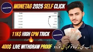 🔥Monetag 11,000$ High CPM Trick | Self Click Trick 2026| Monetag CPM Live Proof | Ali Subhan