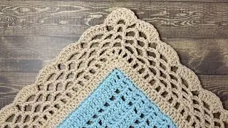 Crochet Border | Sugar Sweet Blanket Border | Lacy Crochet Border