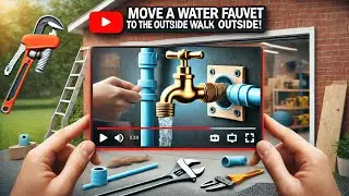 How to move a water faucet to the outside wall of a garage