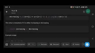 Python Program to Check if Array is Monotonic (Non-Decreasing or Non-Increasing)
