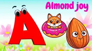 Food for Alphabet | for kids learning video ABC song | Nursery rhymes | ABC phonics song