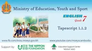 English grade 7 : Chapter 1 Unit 1 - Tapescript 1.1.2