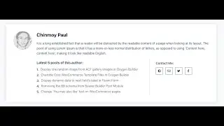How do you create the author box with Zion Builder repeater