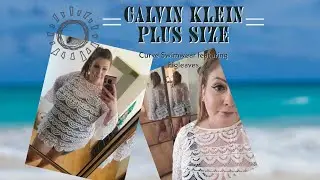 CALVIN KLEIN PLUS SIZE SWIMWEAR | Featuring Figleaves Curve Cover Up