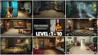 100 Doors Escape From Prison &ndash; Levels 1-10 | Megan&rsquo;s First Jail Escape Challenge Begins!