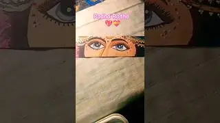 Most beautiful eyes 👀#radha#krishana#painting