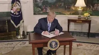 President Trump Announces Withdraw from the JCPOA Iran Deal