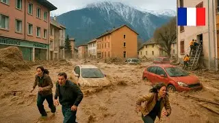 Flooded rivers sweep away everything in France! The Worst Storm in 70 Years &ndash; Alpine Regions Devasta