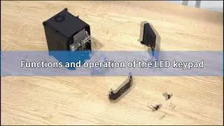 Functions and operation of the LED keypad  for VFD
