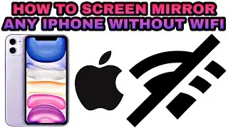 Screen Mirror/ Stream IPHONE or IPAD Without WiFi or network | Without internet connection|
