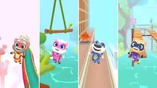 Talking Tom Hero Dash: Talking Tom,Talking Angela,Talking Hank,Talking Ginger (Android/iOS) Gameplay