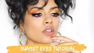 SUNSET EYES TUTORIAL | SHARIFA EASMIN