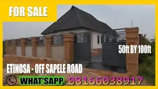 HOUSE FOR SALE IN BENIN CITY, EDO STATE NIGERIA -  ETINOSA- OFF SAPELE ROAD