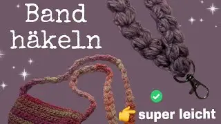🎀 Band häkeln – super leicht! 🧶