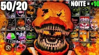 ULTIMATE CUSTOM NIGHT MAS A CADA NOITE EU ADICIONO MAIS 10 ANIMATRONICS