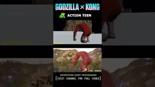 GODZILLA X KONG 3D Animation (MAKING VIDEO -2 ) #monsterverse  #godzillaxkong #legendarypictures