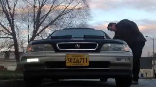 '93 Acura Legend with JDM headlights, fogs and custom wiring to allow LED switchback turnsignal