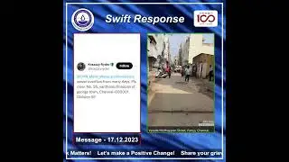 Swift Response | விரைவான நடவடிக்கை! | #CMWSSB | #ChennaiMetroWater #Chennai #chennaicorporation