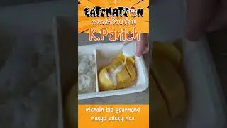 K.Panich mango sticky rice. michelin bib gourmand in Thailand #bangkok #streetfood