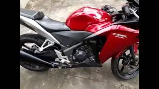 2013 CBR250R with Red and Matte Black Color Scheme