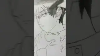 Megumi fushiguro drawing hair #gojo#statue of god#demon slayer#solo leveling #toji#subscribe