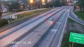 Milwaukee wrong-way driver, I-43 near Capitol Drive, video released by WisDOT | FOX6 News Milwaukee