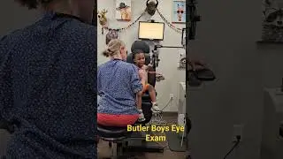 Butler Boys Eye Exam #funny #youtubeshorts #family