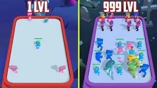 MAX LEVEL in Monster Rampage: Merge Rainbow Game !