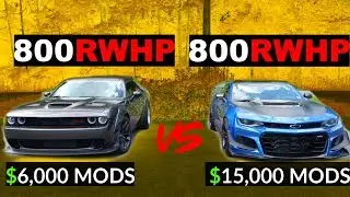 CAMARO OWNER SAYS I DIDN'T WIN - Modded Hellcat VS Modded  ZL1 CAMARO | WHO WON?